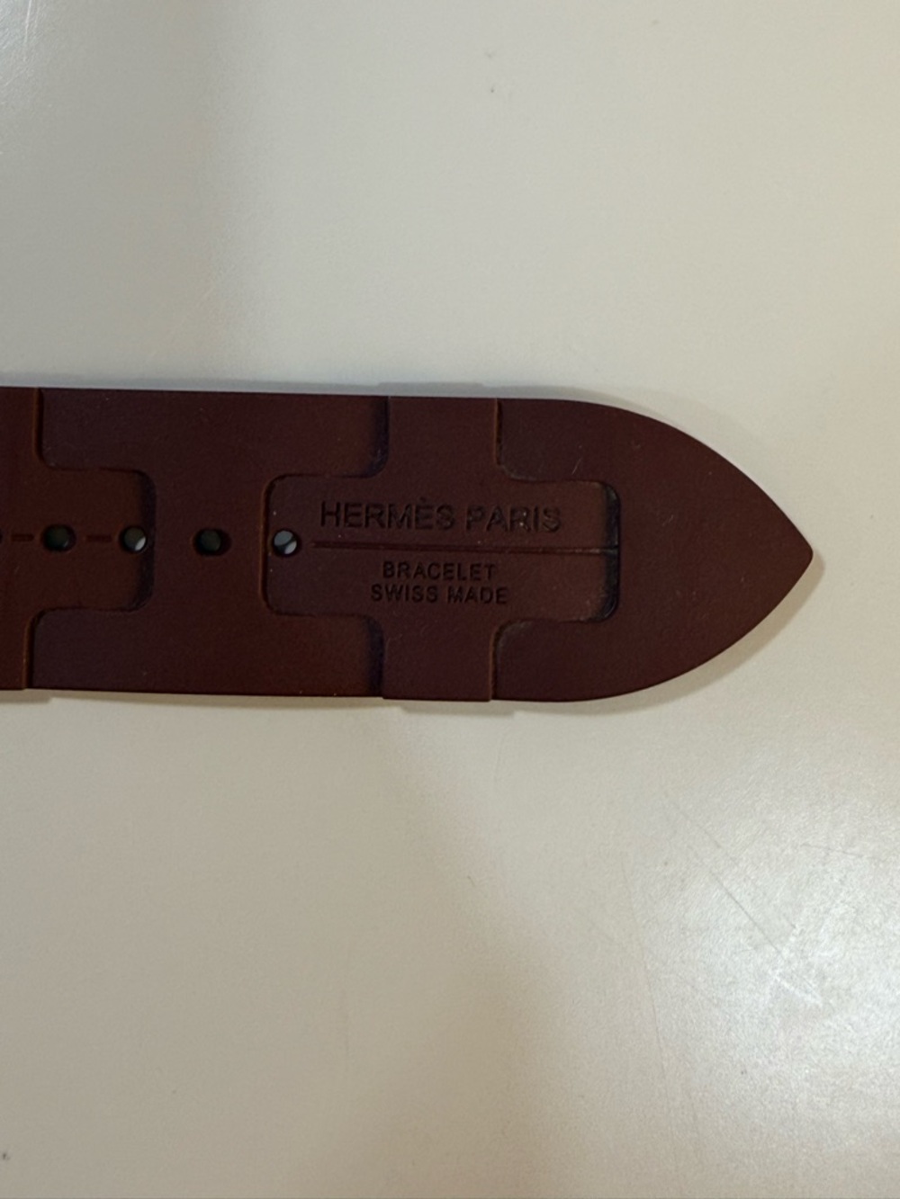 Apple Watch Hermès 45mm Rouge H Kilim Band w/ Stainless Steel Deployment Buckle - Picture 10 of 16